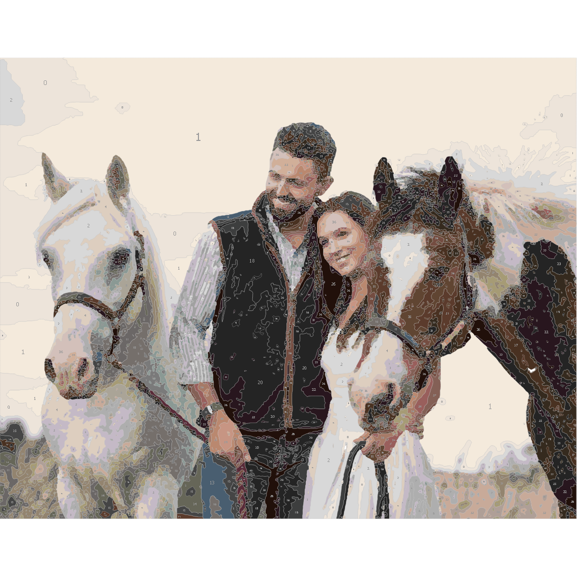 Personalised Paint By Number Kit