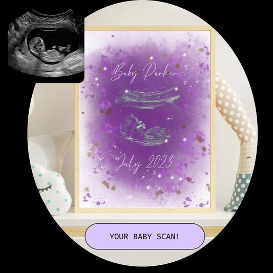 Baby Scan Watercolour